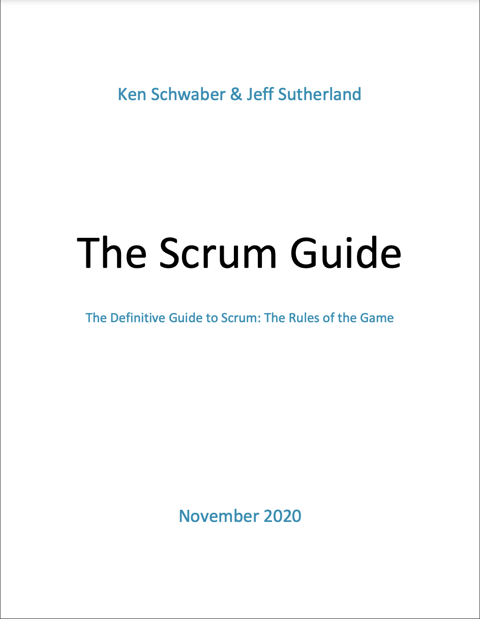 Scrum Guide Nov 2020
