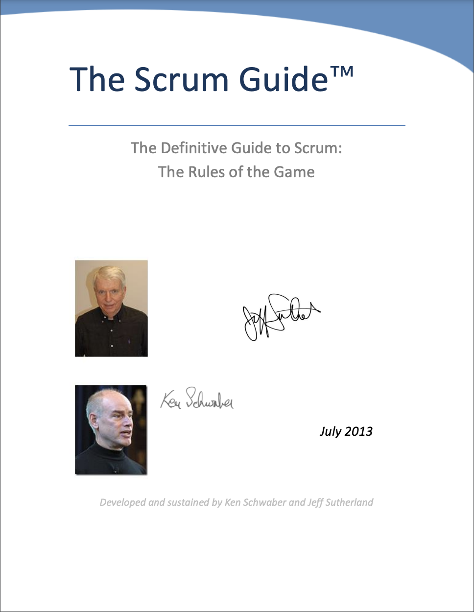 Scrum Guide Jul 2013